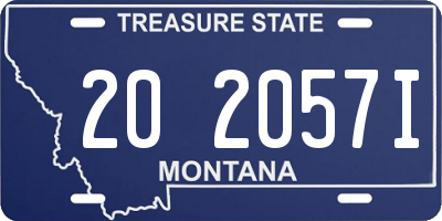 MT license plate 202057I