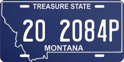 MT license plate 202084P
