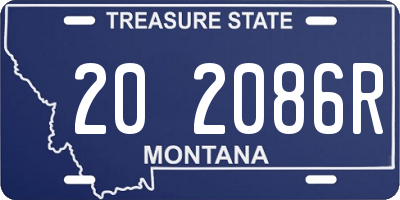 MT license plate 202086R