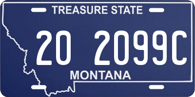 MT license plate 202099C