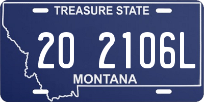 MT license plate 202106L