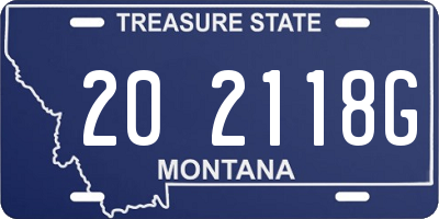 MT license plate 202118G