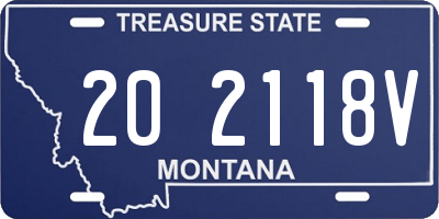 MT license plate 202118V