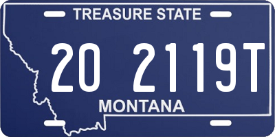 MT license plate 202119T
