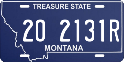 MT license plate 202131R
