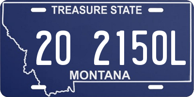 MT license plate 202150L