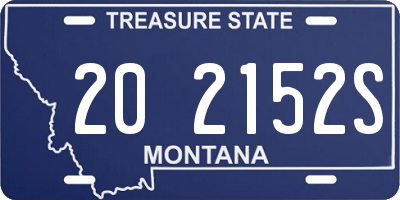 MT license plate 202152S