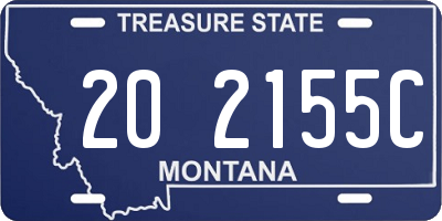 MT license plate 202155C