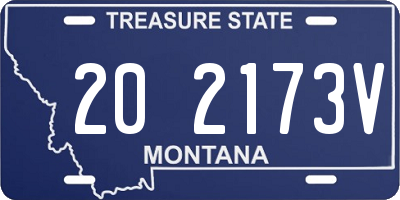MT license plate 202173V