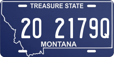 MT license plate 202179Q
