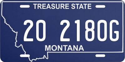 MT license plate 202180G