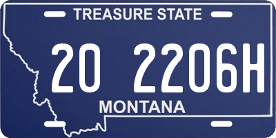 MT license plate 202206H
