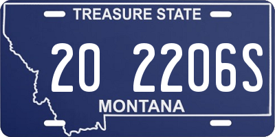 MT license plate 202206S