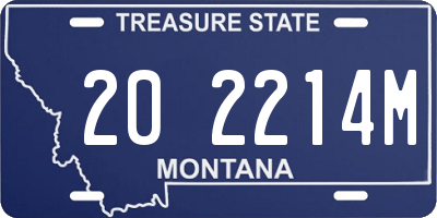 MT license plate 202214M