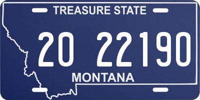 MT license plate 202219O