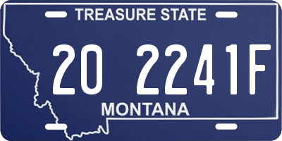 MT license plate 202241F