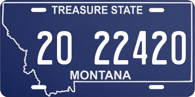 MT license plate 202242O