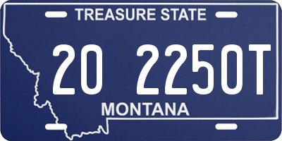 MT license plate 202250T