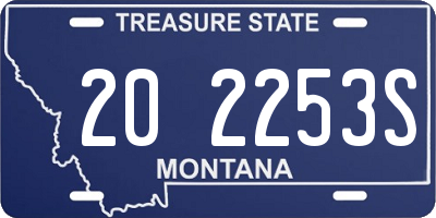MT license plate 202253S