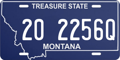 MT license plate 202256Q