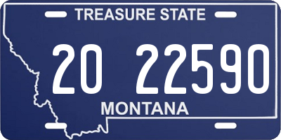 MT license plate 202259O
