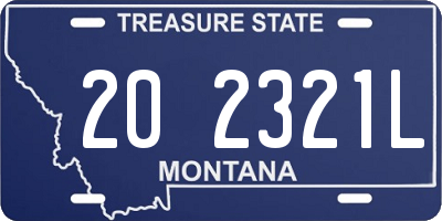MT license plate 202321L