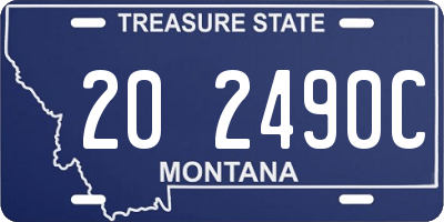 MT license plate 202490C