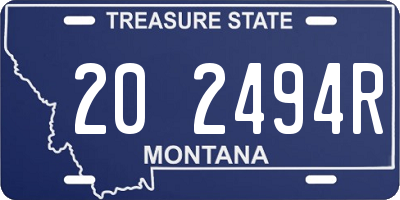 MT license plate 202494R