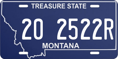 MT license plate 202522R