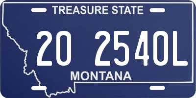 MT license plate 202540L