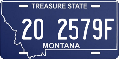 MT license plate 202579F