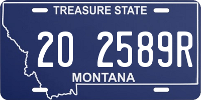 MT license plate 202589R