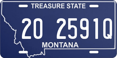 MT license plate 202591Q