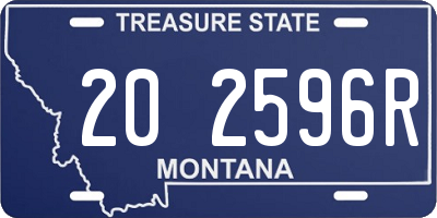 MT license plate 202596R