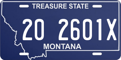 MT license plate 202601X