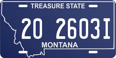 MT license plate 202603I