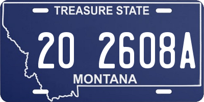 MT license plate 202608A