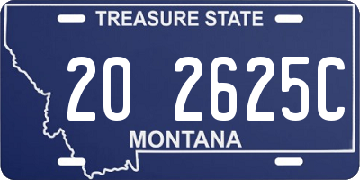 MT license plate 202625C
