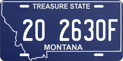 MT license plate 202630F