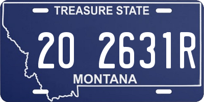 MT license plate 202631R