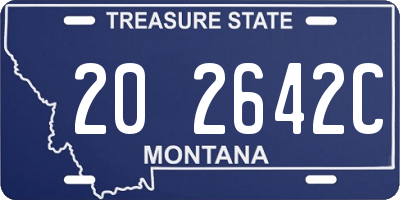 MT license plate 202642C