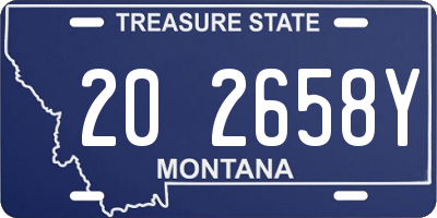 MT license plate 202658Y