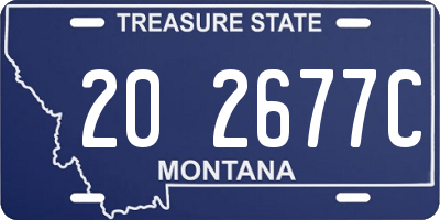 MT license plate 202677C