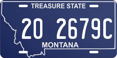 MT license plate 202679C