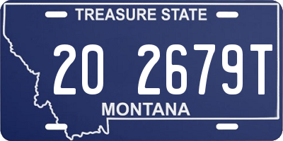 MT license plate 202679T