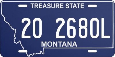 MT license plate 202680L