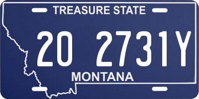 MT license plate 202731Y