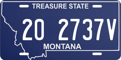 MT license plate 202737V