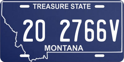 MT license plate 202766V