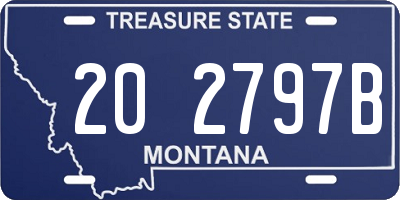 MT license plate 202797B